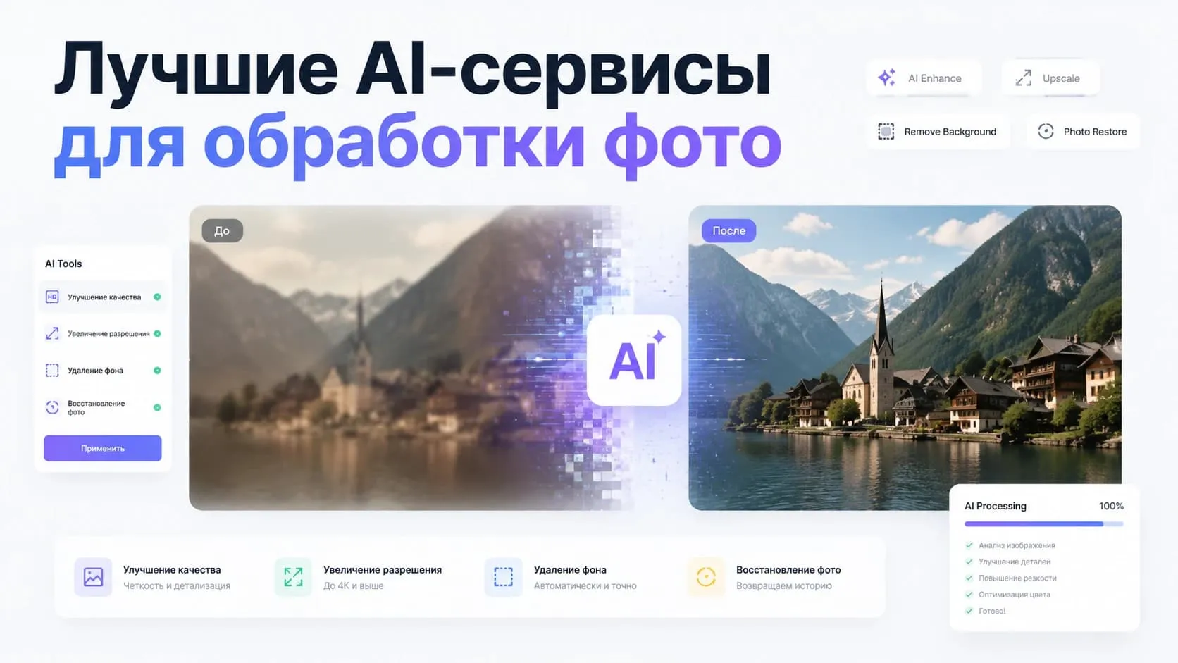 Лучшие AI-сервисы для обработки фото
